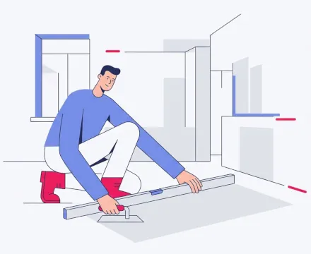 Полусухая стяжка пола