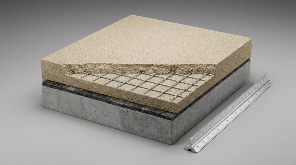 толщина стяжки пола