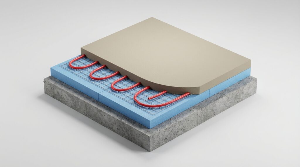 стяжка по теплому полу