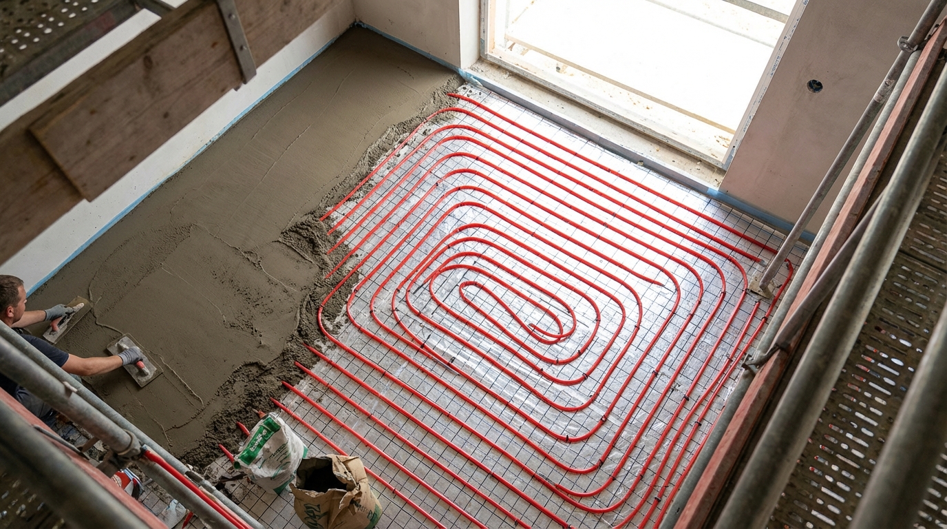 стяжка по теплому полу