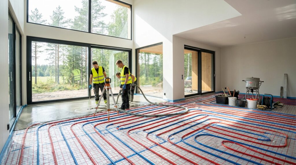 стяжка по теплому полу